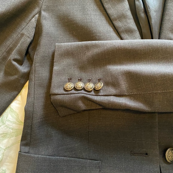 Talula Charcoal Grey Fine Wool Blazer - Picture 5 of 7